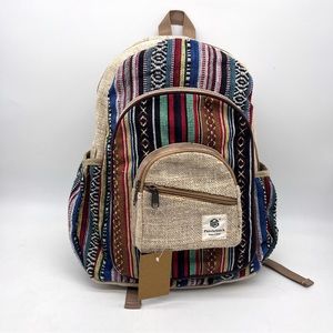 Handmade Hemp Cotton Travel Backpack